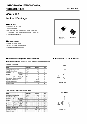 1MBC10-060 Datasheet PDF Fuji Electric