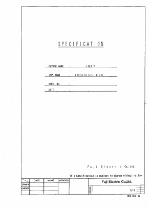 1MBH05D-060 Datasheet PDF Fuji Electric