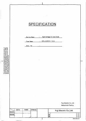 ESJA89-14A Datasheet PDF Fuji Electric