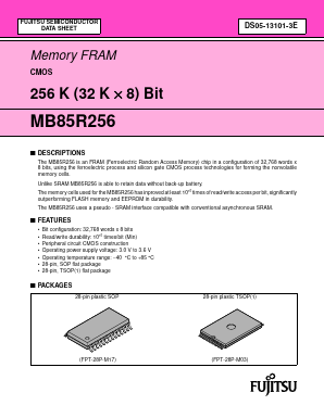 MB85R256 Datasheet PDF Fujitsu