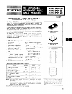 MBM2764 Datasheet PDF Fujitsu