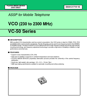 VC-50 Datasheet PDF Fujitsu