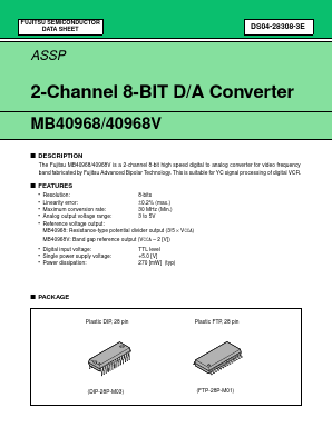 MB40968V Datasheet PDF Fujitsu