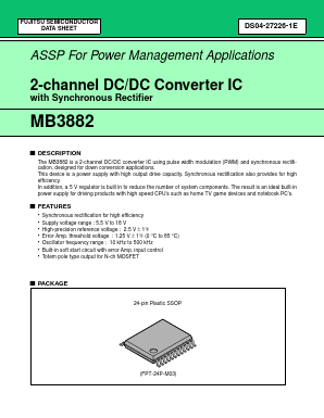 MB3882 Datasheet PDF Fujitsu