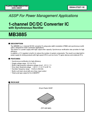 MB3885 Datasheet PDF Fujitsu