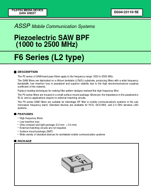 FAR-F6CE-2G1400-L2ZQ-V Datasheet PDF Fujitsu