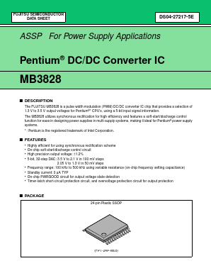 MB3828PFV-G-BND Datasheet PDF Fujitsu