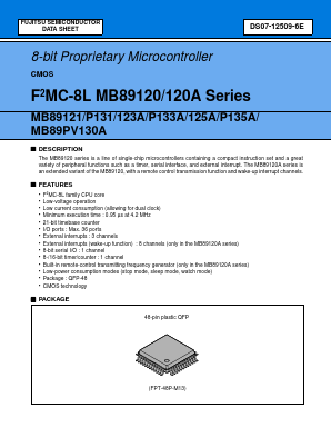 MB89121 Datasheet PDF Fujitsu