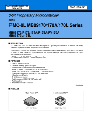 MB89170A Datasheet PDF Fujitsu