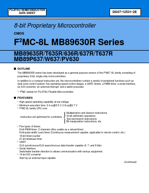 MB89T635R Datasheet PDF Fujitsu