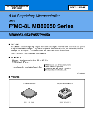 MB89953 Datasheet PDF Fujitsu