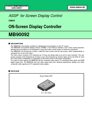 MB90092PF Datasheet PDF Fujitsu