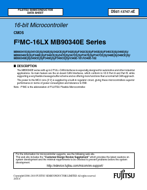 MB90342CES Datasheet PDF Fujitsu