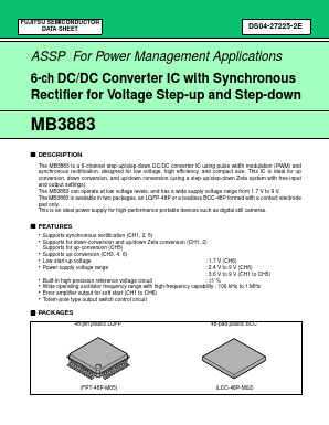 MB3883 Datasheet PDF Fujitsu