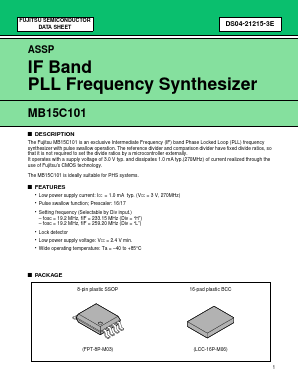 MB15C101PFV Datasheet PDF Fujitsu