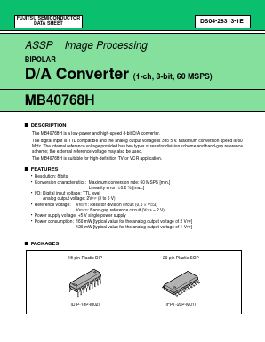 MB40768H Datasheet PDF Fujitsu