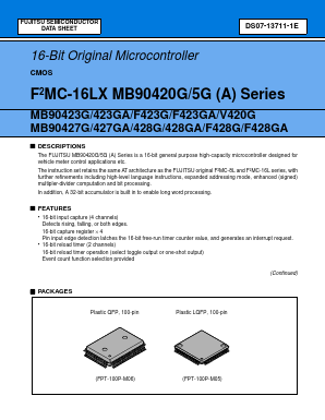 MB90423G Datasheet PDF Fujitsu