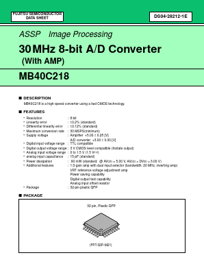 MB40C218 Datasheet PDF Fujitsu