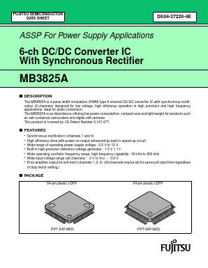 MB3825A Datasheet PDF Fujitsu