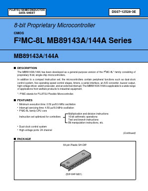 MB89143 Datasheet PDF Fujitsu