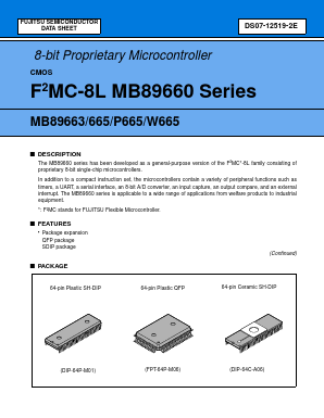 MB89665P-SH Datasheet PDF Fujitsu