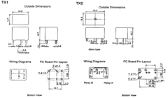 TX2-8XFZ Datasheet PDF Global Components and Controls 