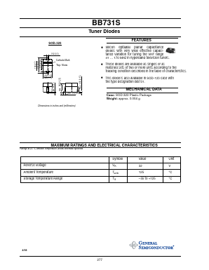 BB731S Datasheet PDF General Semiconductor
