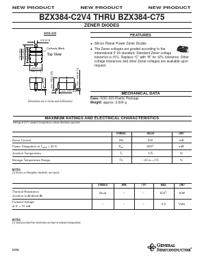 BZX384-C2V7 Datasheet PDF General Semiconductor