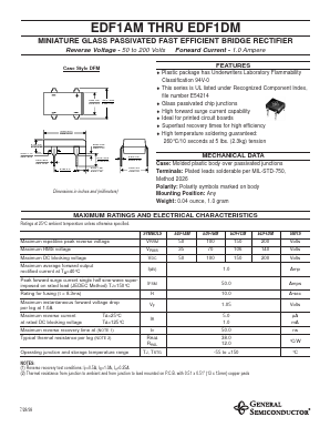 EDF1DM Datasheet PDF General Semiconductor