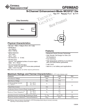 GF6968AD Datasheet PDF General Semiconductor