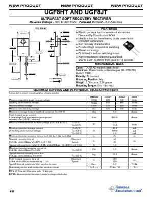 UGF8JT Datasheet PDF General Semiconductor