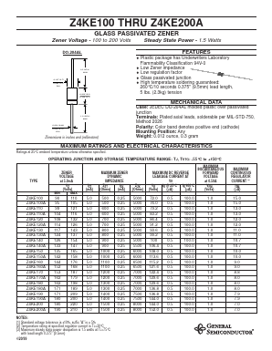 Z4KE200A Datasheet PDF General Semiconductor