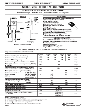 MBRF745 Datasheet PDF General Semiconductor