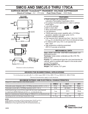 SMCG10 Datasheet PDF General Semiconductor