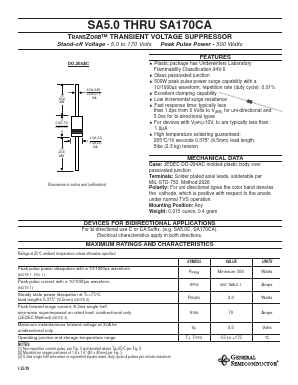 SA54 Datasheet PDF General Semiconductor