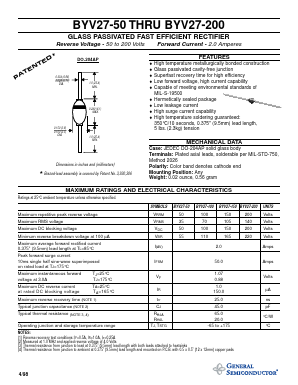 BYV27-50 Datasheet PDF General Semiconductor
