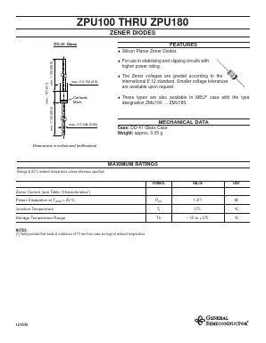 ZPU120 Datasheet PDF General Semiconductor