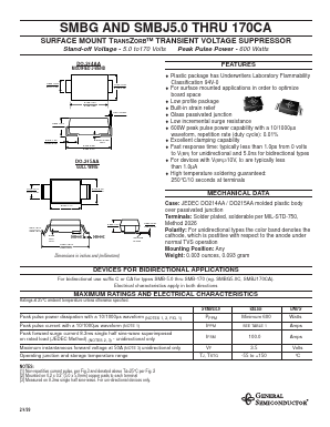 SMBJ51 Datasheet PDF General Semiconductor