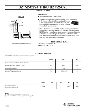 BZT52-C11 Datasheet PDF General Semiconductor