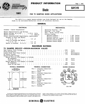 6AY3-B Datasheet PDF General Electric Company