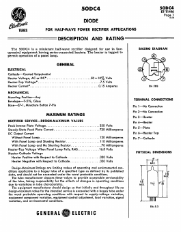 50DC4 Datasheet PDF General Electric Company