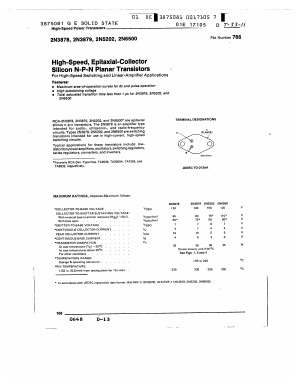 2N3879 Datasheet PDF GE Solid State