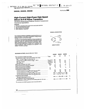 2N5038 Datasheet PDF GE Solid State