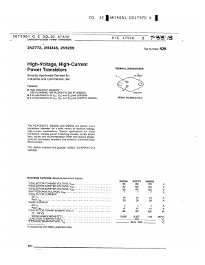 2N4348 Datasheet PDF GE Solid State
