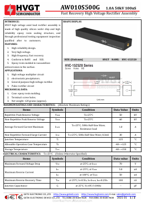 AW010S500G Datasheet PDF getedz electronics