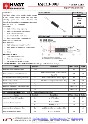 ESJC13-09B Datasheet PDF getedz electronics
