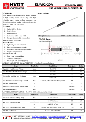 ESJA02-20A Datasheet PDF getedz electronics