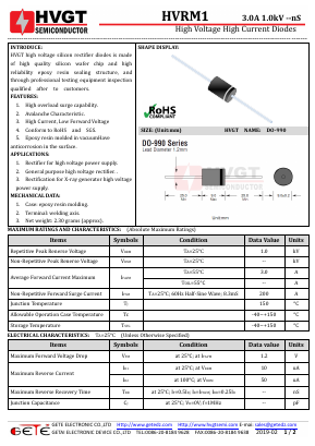 HVRM1 Datasheet PDF getedz electronics