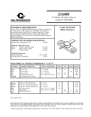 23A008 Datasheet PDF GHz Technology