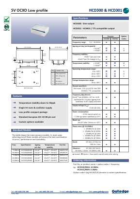 MS07546 Datasheet PDF Golledge Electronics Ltd